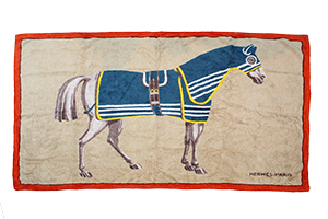 Neuf Serviette De Plage Hermes Cheval a Bascule Drap De Bain En Coton