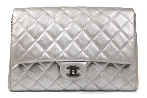Sac à Main Et Portefeuille Eram Argenté Vieilli - Taille Moyenne - Occasion Bon état